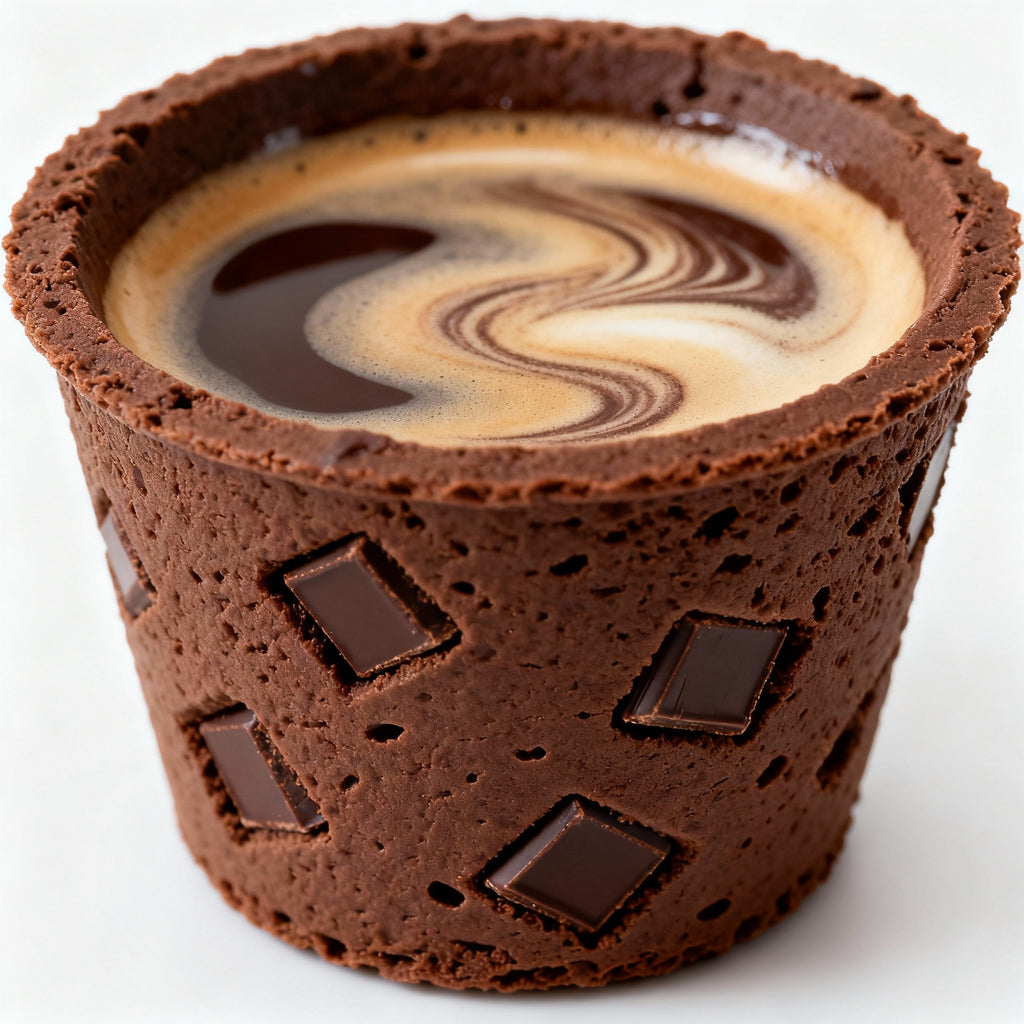 Edible Cup 90ml - Chocolate Flavour